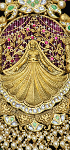 22kt Gold Temple Fairy Necklace Set