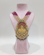 22kt Gold Temple Fairy Necklace Set
