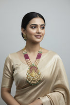 22kt Gold Temple Fairy Necklace Set