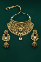 22kt Gold Temple Necklace Set