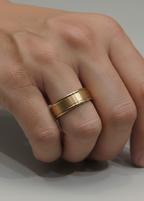 Zenith Matte Gold Band - Unisex