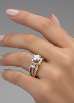 Elevated Solitaire Halo Ring
