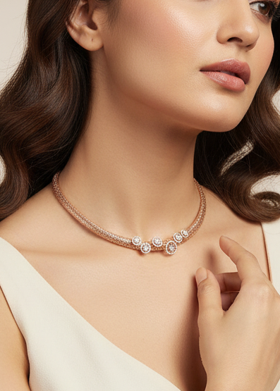 18 karat Diamond Hasli Necklace
