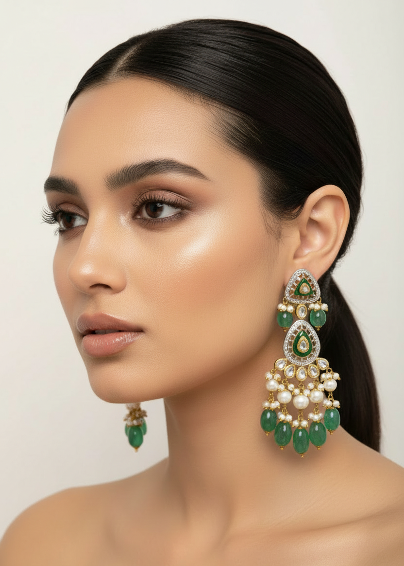 Open Polki Necklace Set