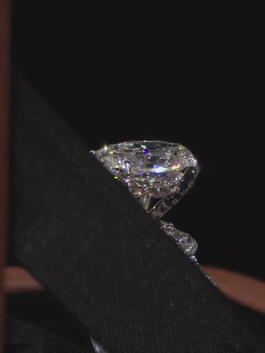 Crowned Oval Solitaire Ring