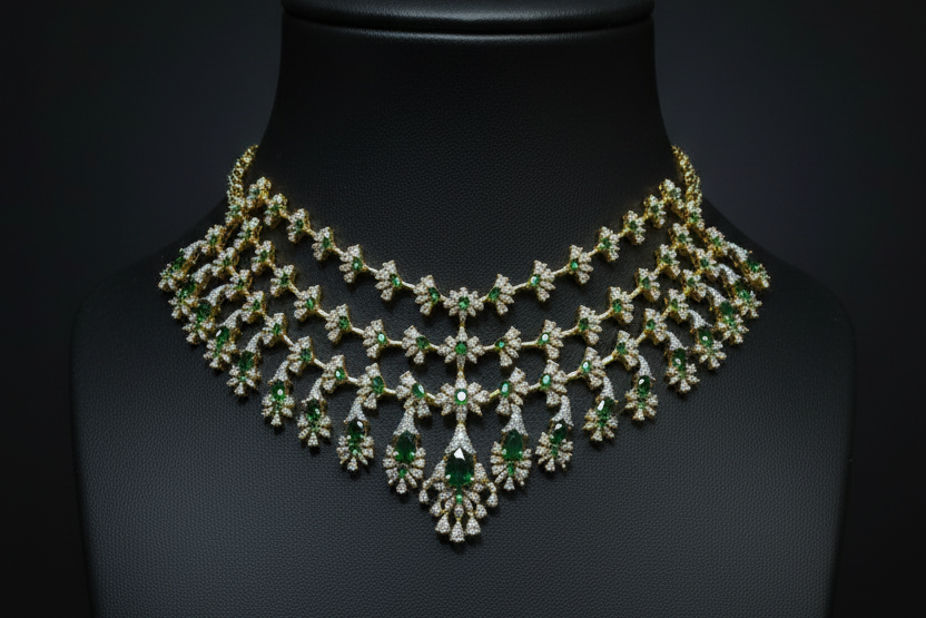 Royal Chandelier Necklace Set