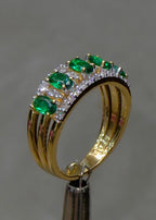 Emerald & Diamond Eternity Ring