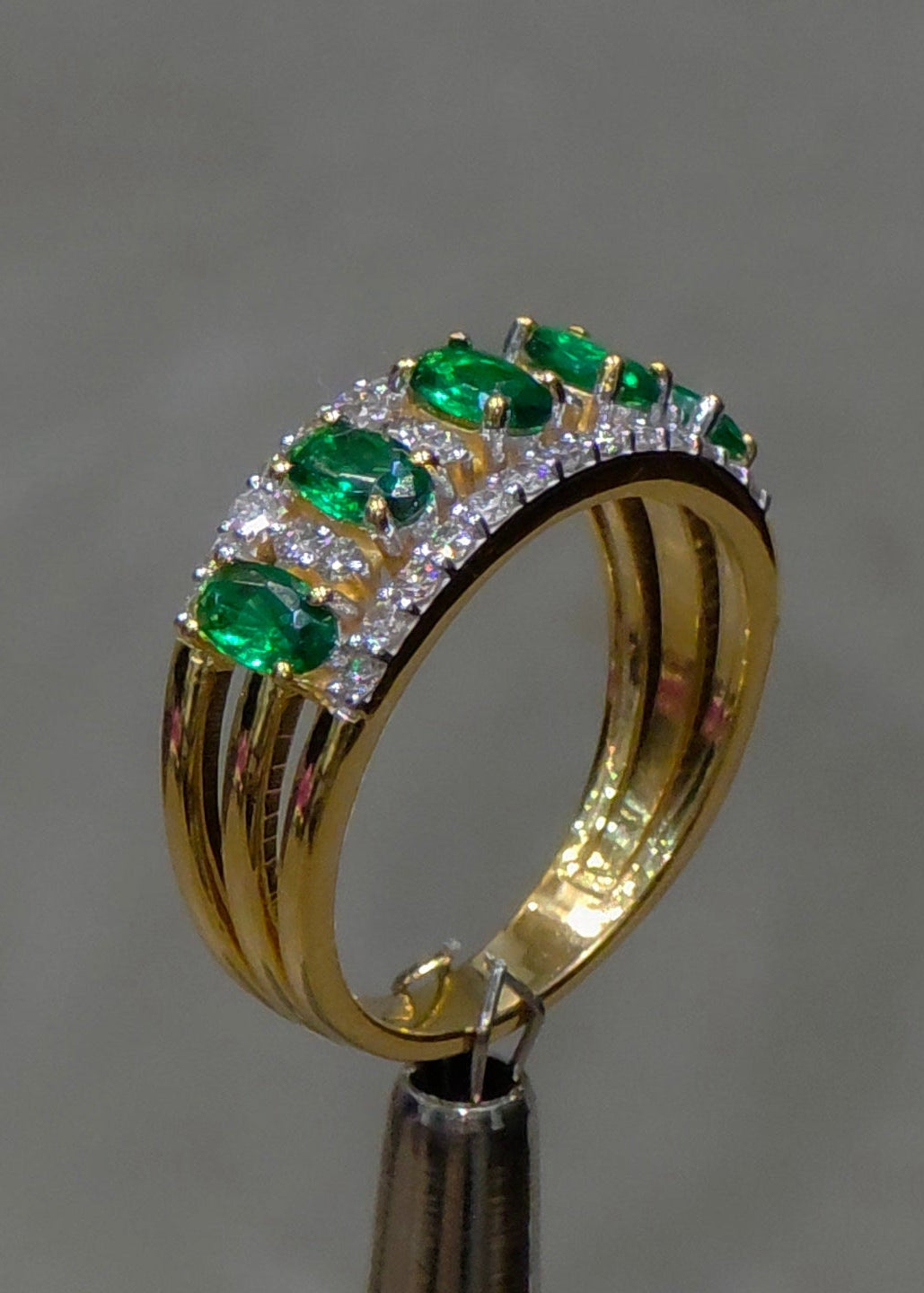 Emerald & Diamond Eternity Ring