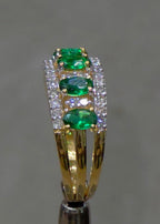 Emerald & Diamond Eternity Ring