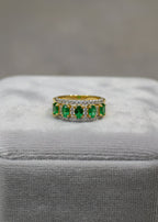 Emerald & Diamond Eternity Ring