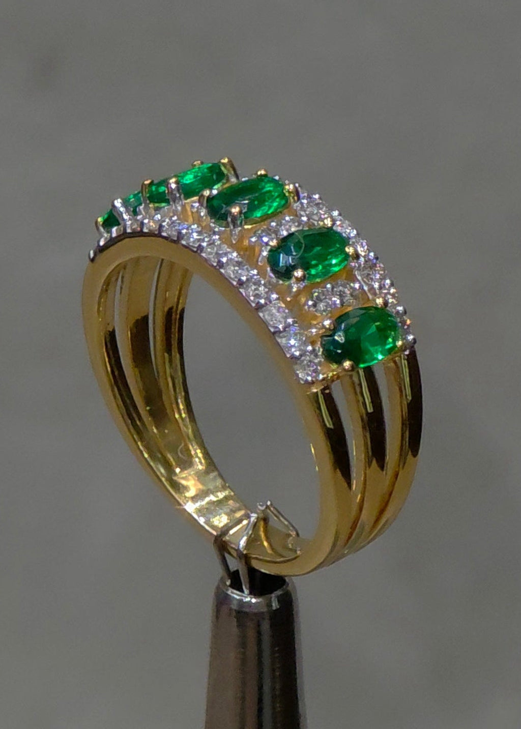 Emerald & Diamond Eternity Ring
