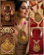 22kt Gold Temple Fairy Necklace Set