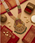 22kt Gold Temple Fairy Necklace Set