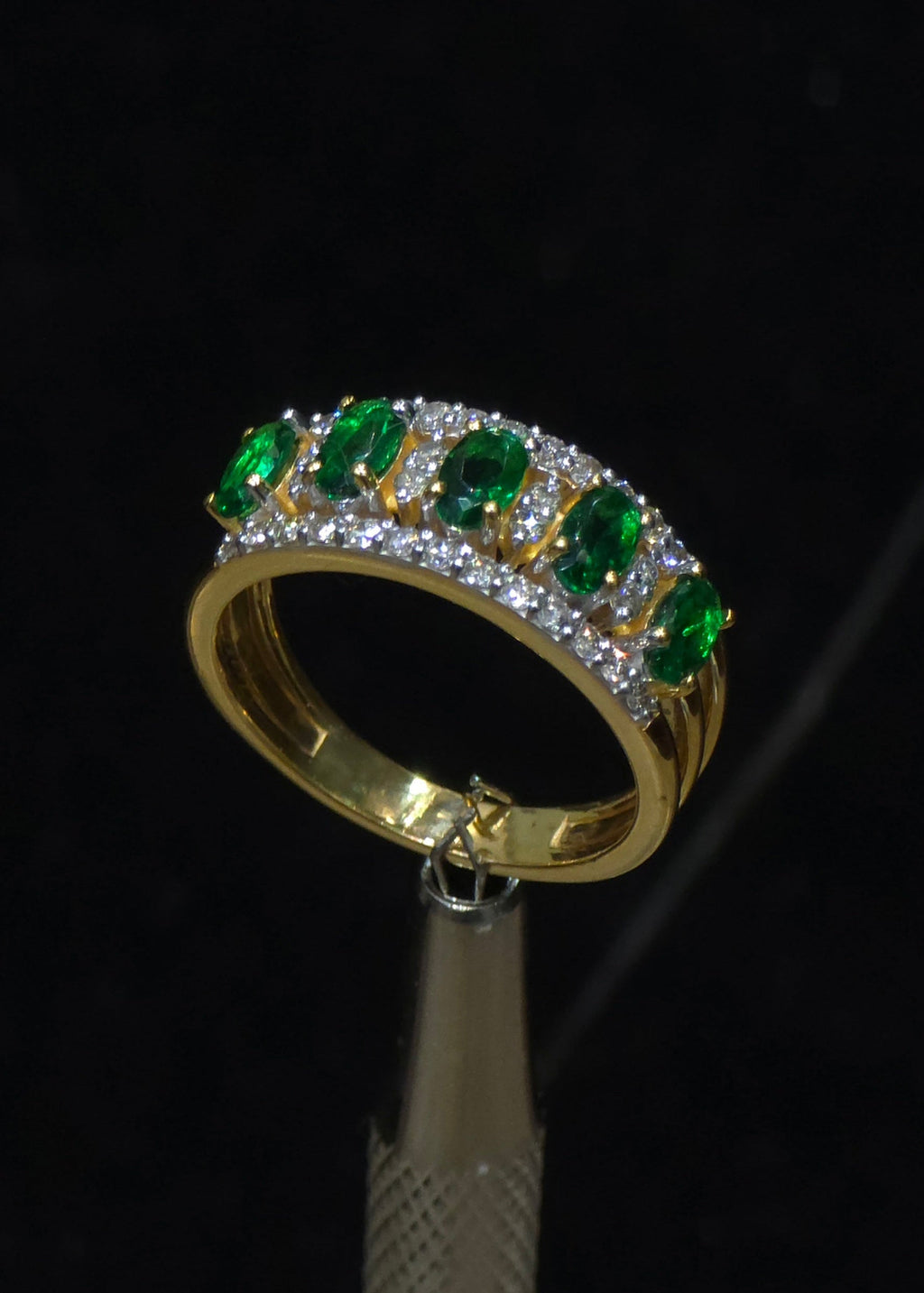 Emerald & Diamond Eternity Ring