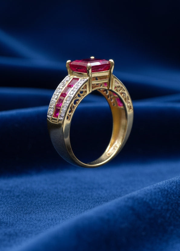 Ruby & Diamond Statement Ring