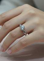 Infinity Twist Solitaire Diamond Ring