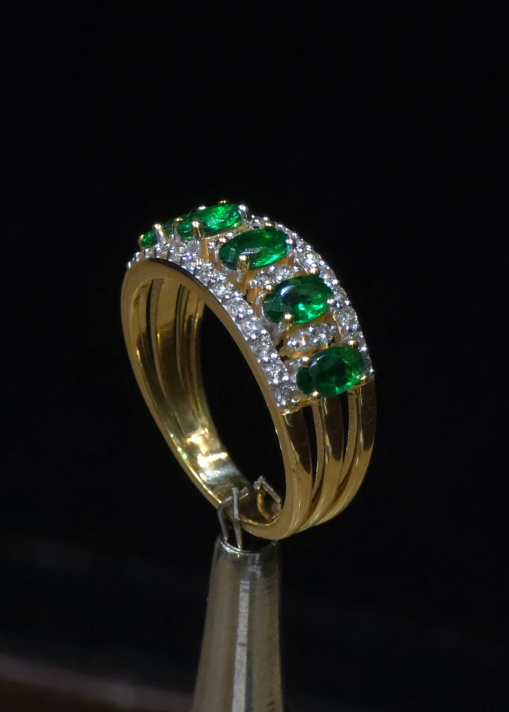 Emerald & Diamond Eternity Ring