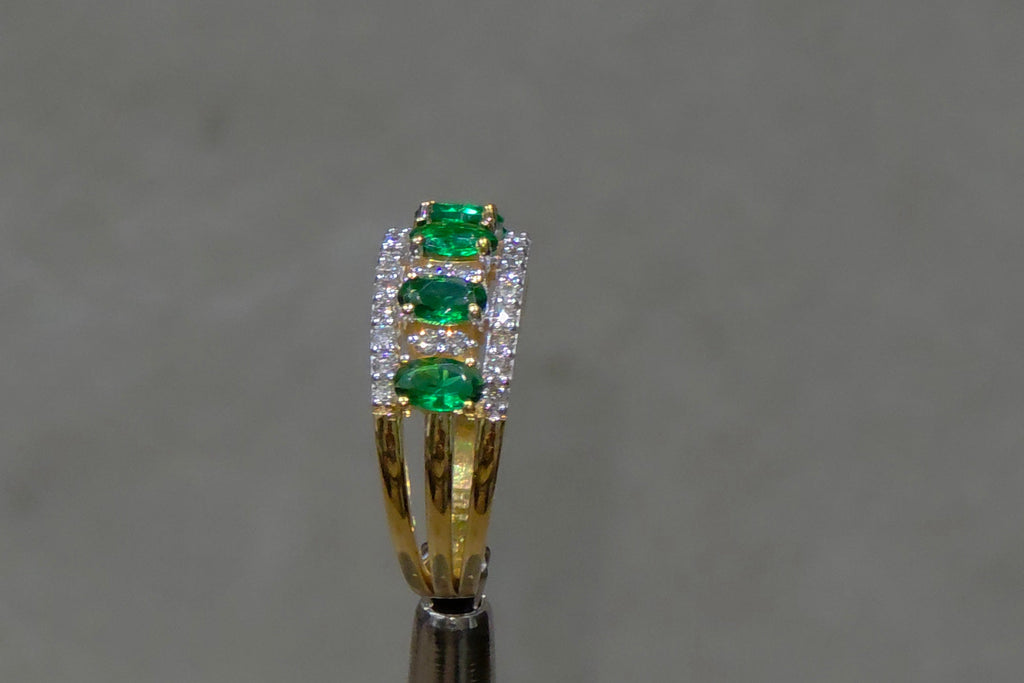 Emerald & Diamond Eternity Ring