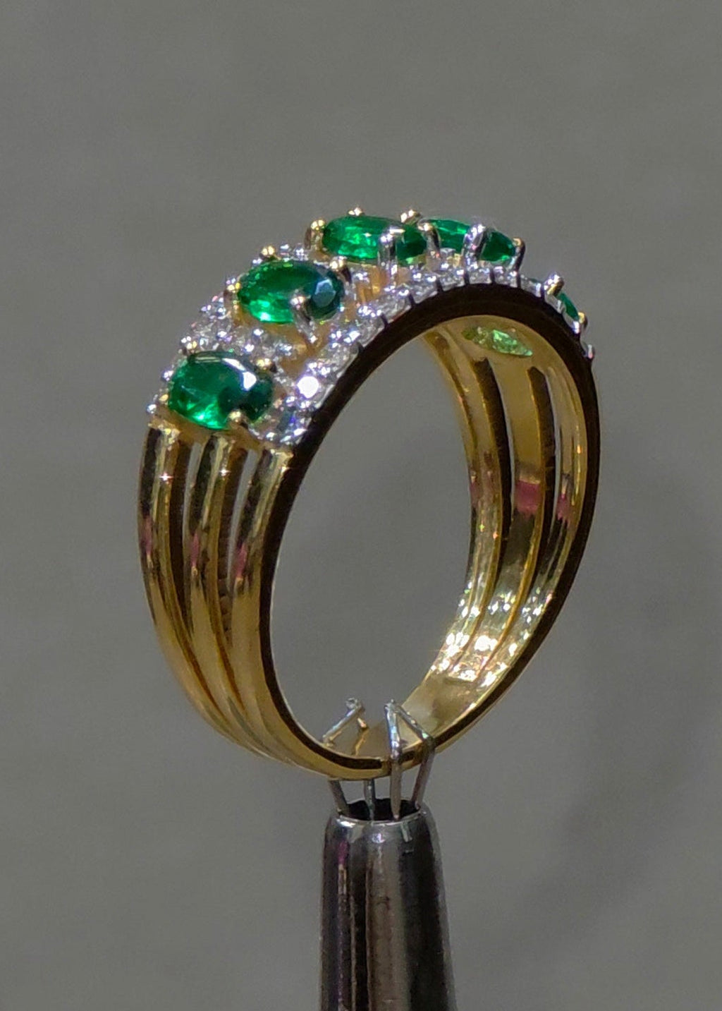 Emerald & Diamond Eternity Ring