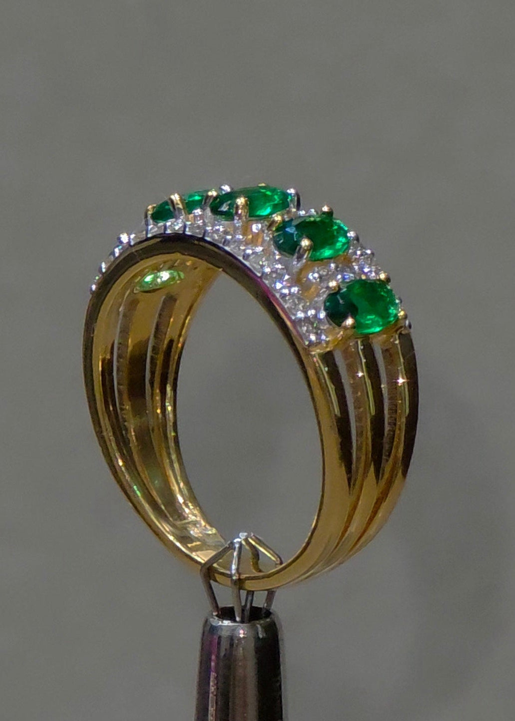 Emerald & Diamond Eternity Ring
