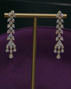 Royal Diamond Waterfall Necklace Set