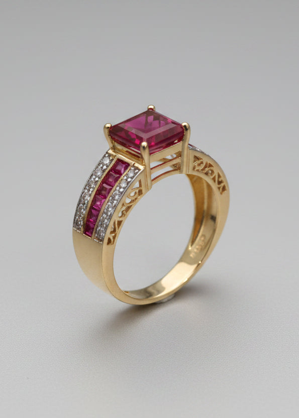 Ruby & Diamond Statement Ring
