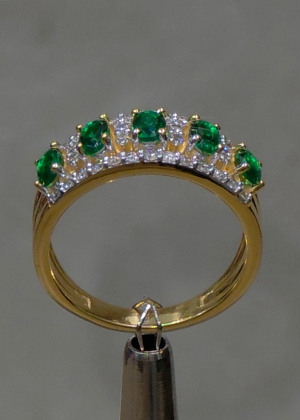 Emerald & Diamond Eternity Ring