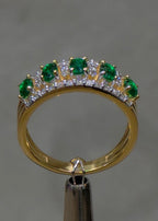 Emerald & Diamond Eternity Ring