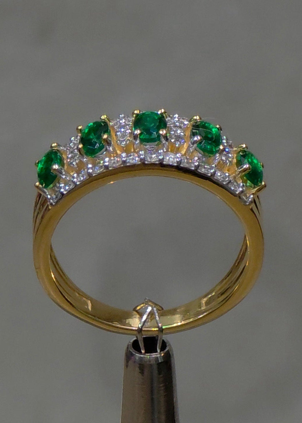Emerald & Diamond Eternity Ring