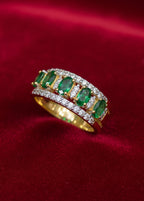 Emerald & Diamond Eternity Ring