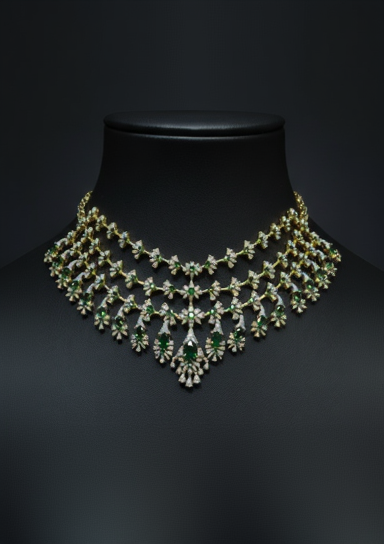 Royal Chandelier Necklace Set