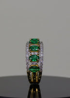 Emerald & Diamond Eternity Ring