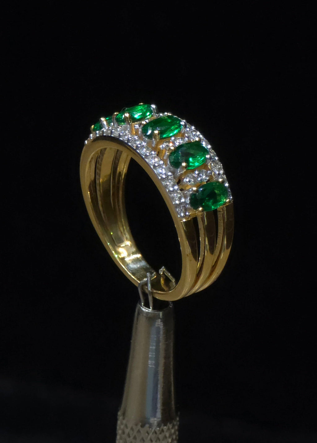 Emerald & Diamond Eternity Ring