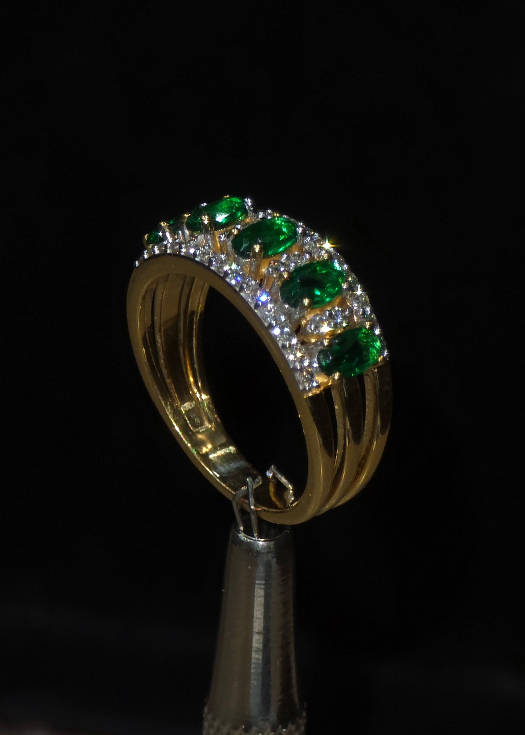 Emerald & Diamond Eternity Ring
