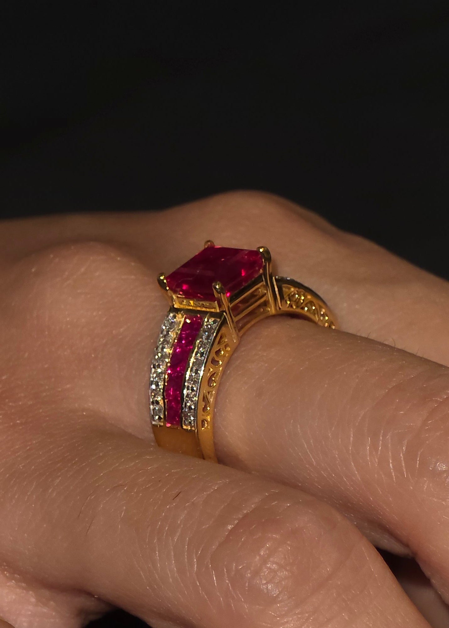 Ruby & Diamond Statement Ring