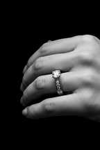 Heritage Engraved Solitaire Ring
