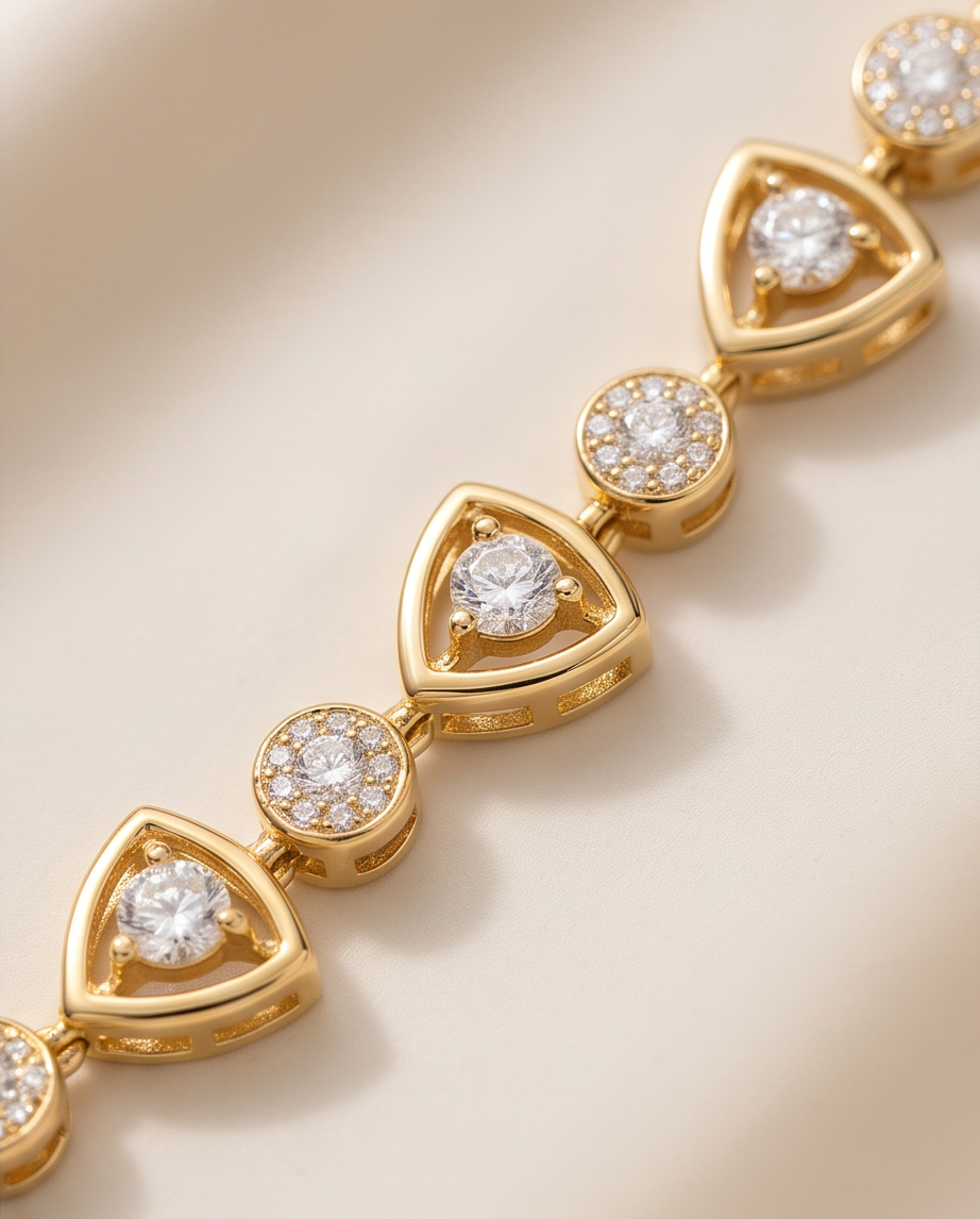 String Diamond Necklace Set