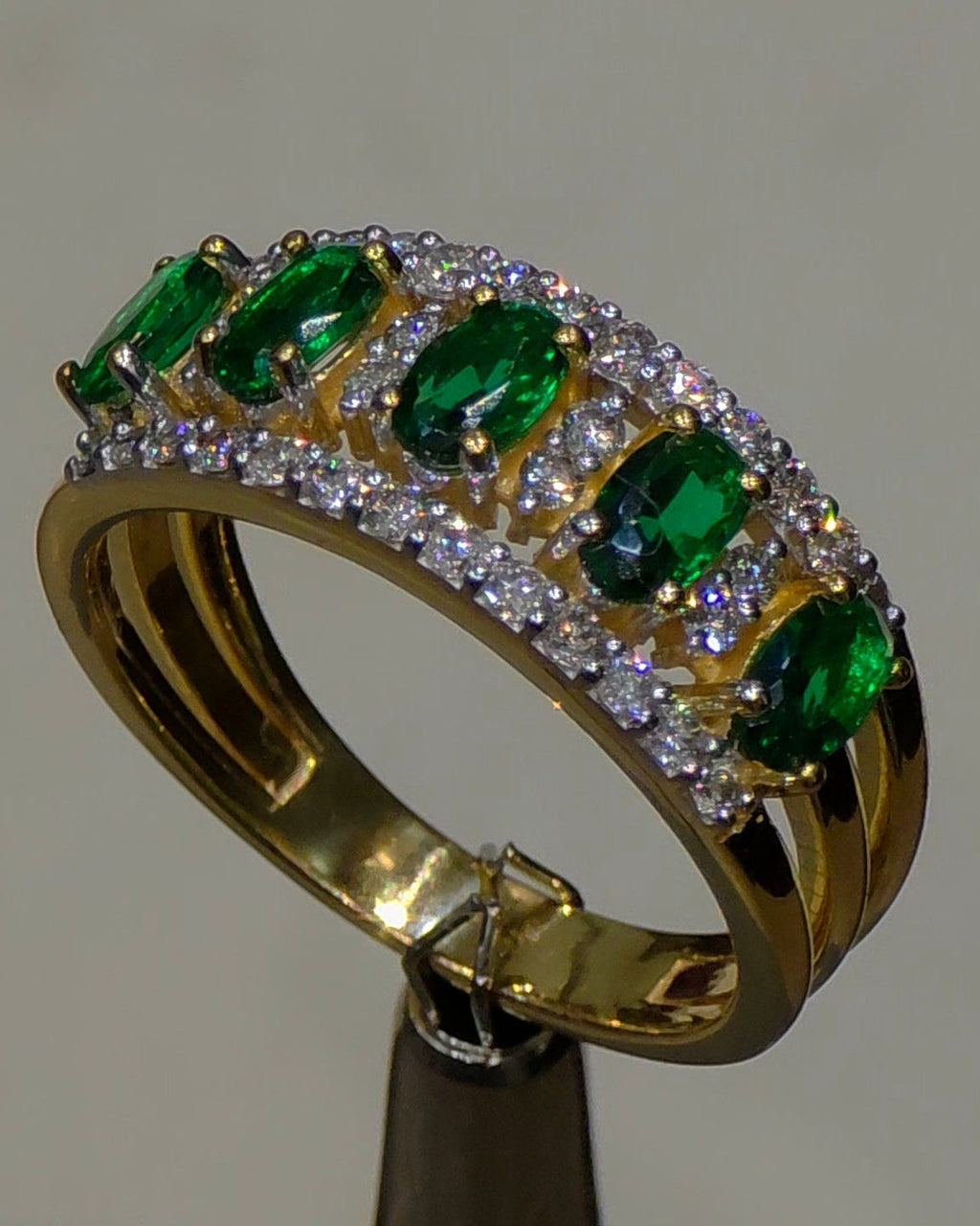 Emerald & Diamond Eternity Ring