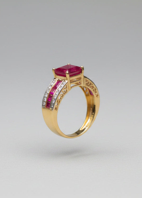 Ruby & Diamond Statement Ring