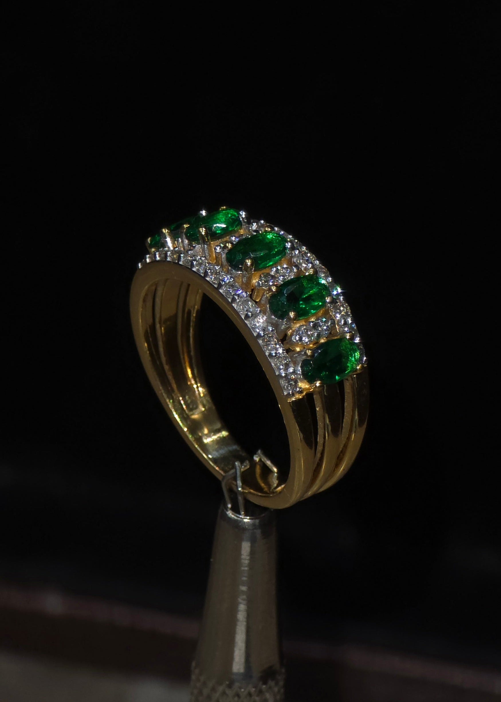 Emerald & Diamond Eternity Ring