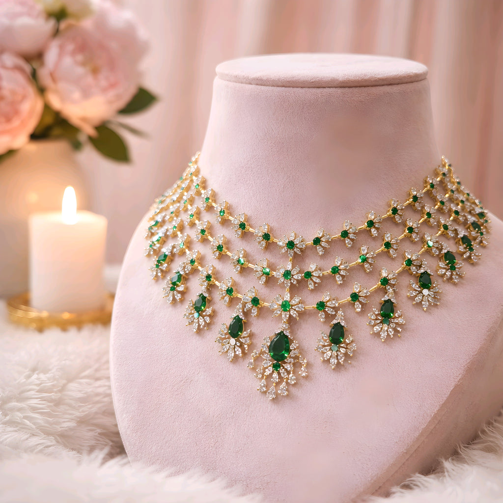 Royal Chandelier Necklace Set