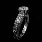 Heritage Engraved Solitaire Ring