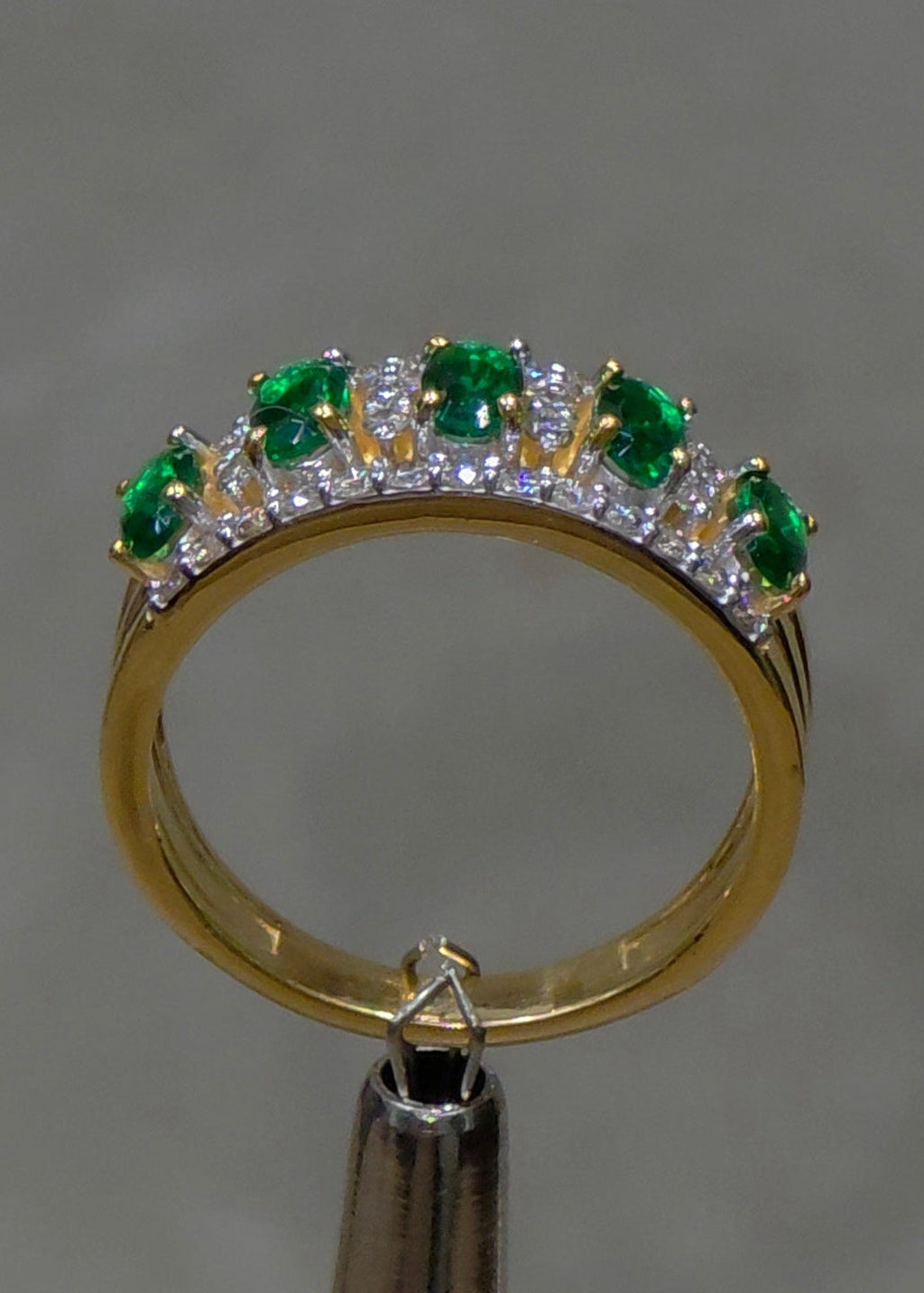 Emerald & Diamond Eternity Ring
