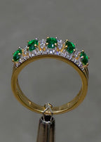 Emerald & Diamond Eternity Ring