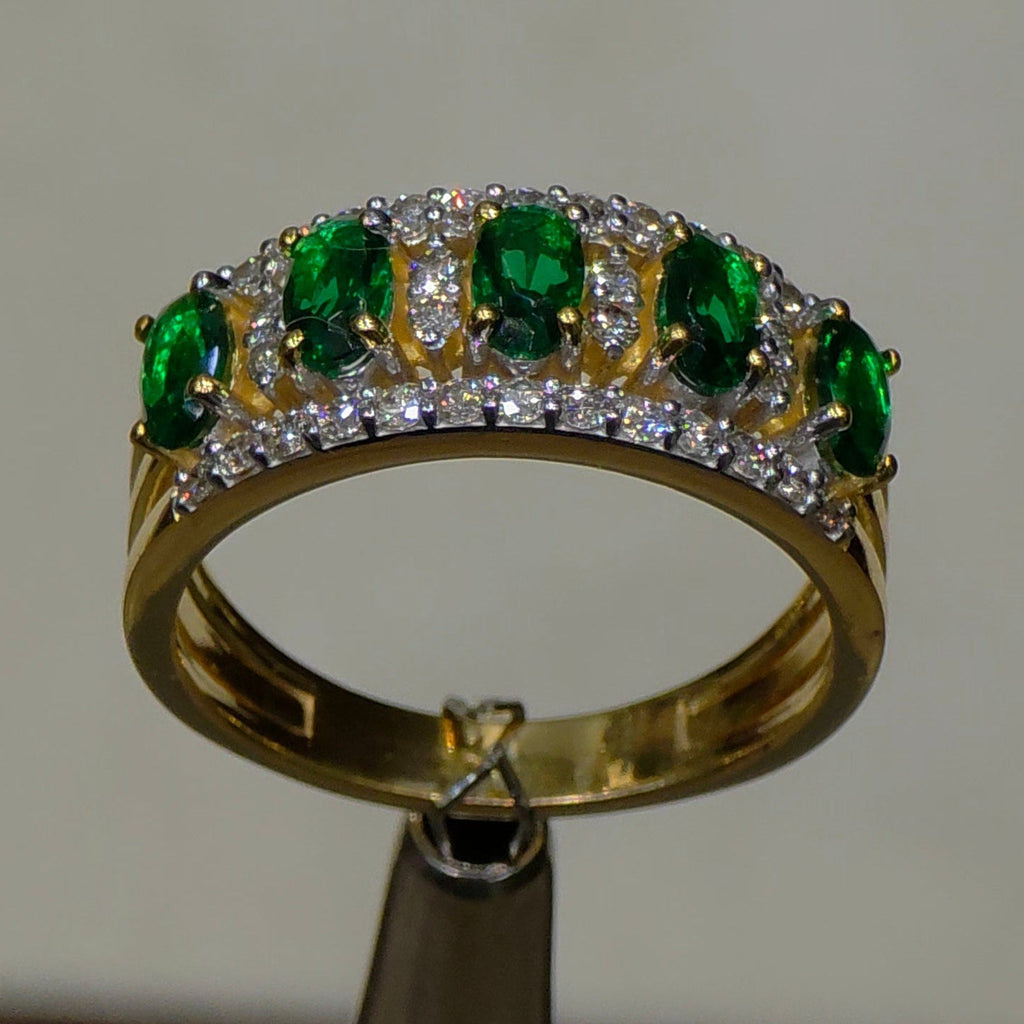 Emerald & Diamond Eternity Ring