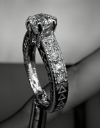 Heritage Engraved Solitaire Ring