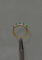 Emerald & Diamond Eternity Ring