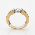 Bold Round Solitaire Open Gallery Ring