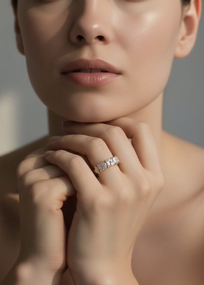 Marquise Brilliance Diamond Band