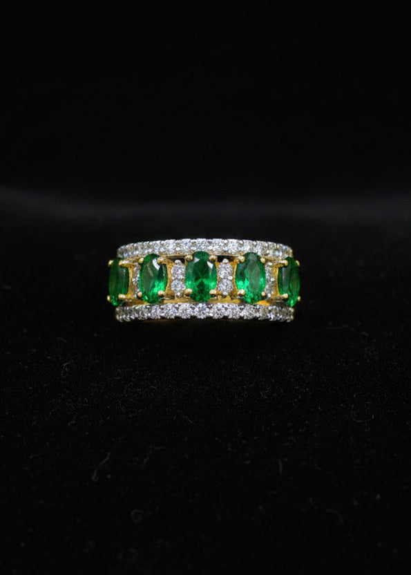 Emerald & Diamond Eternity Ring